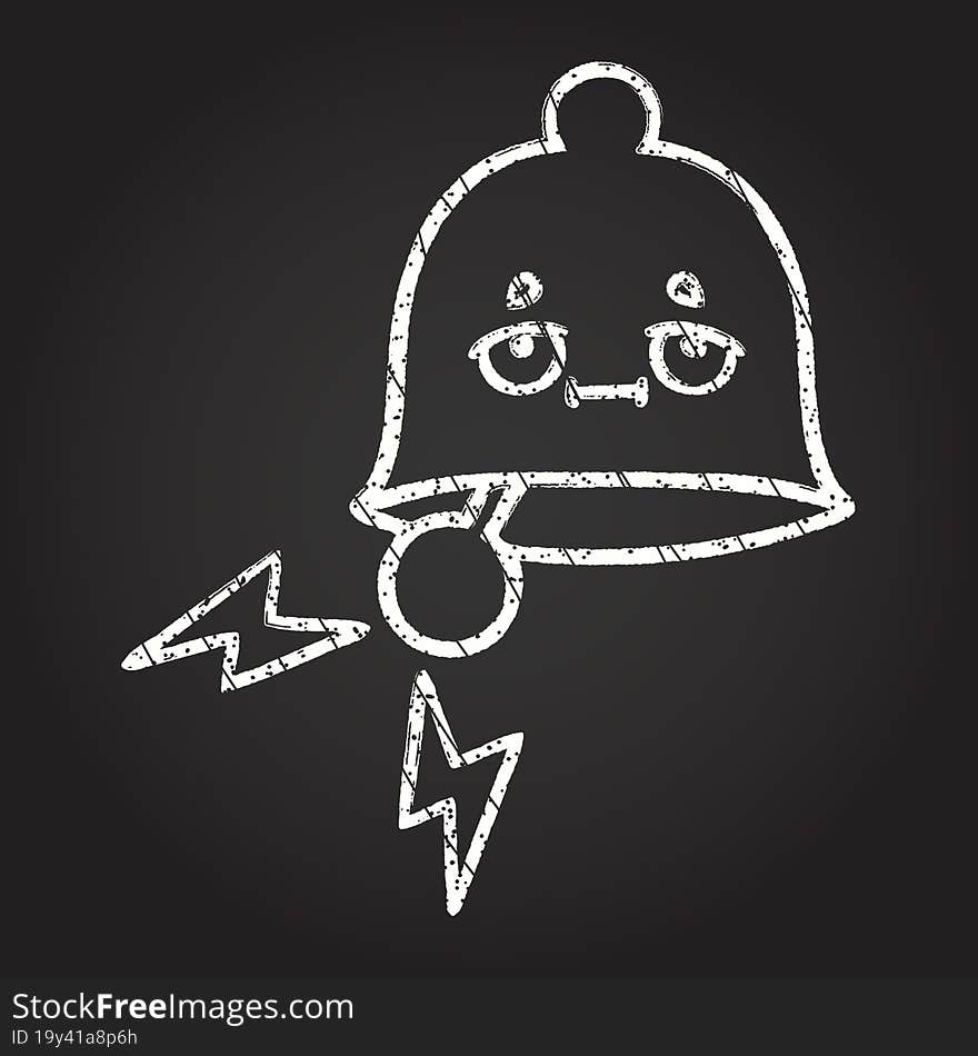 Bell Chalk Drawing