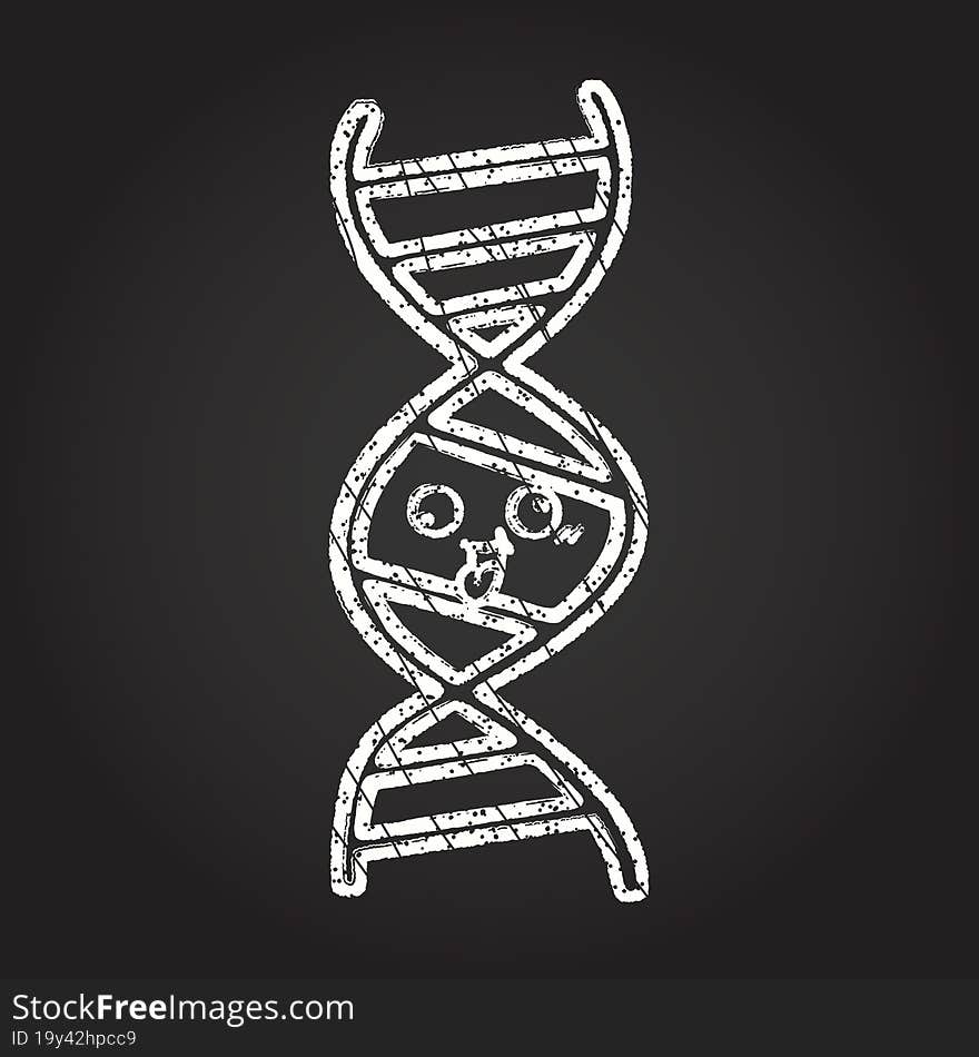 DNA Chalk Drawing