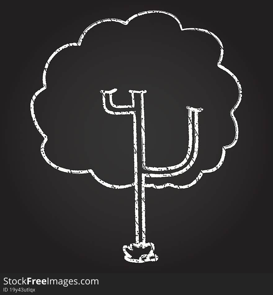 Tree Chalk Drawing