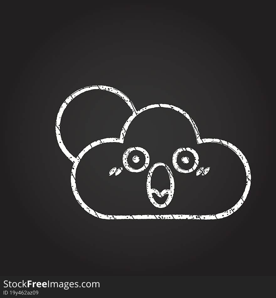 Cloud Chalk Drawing