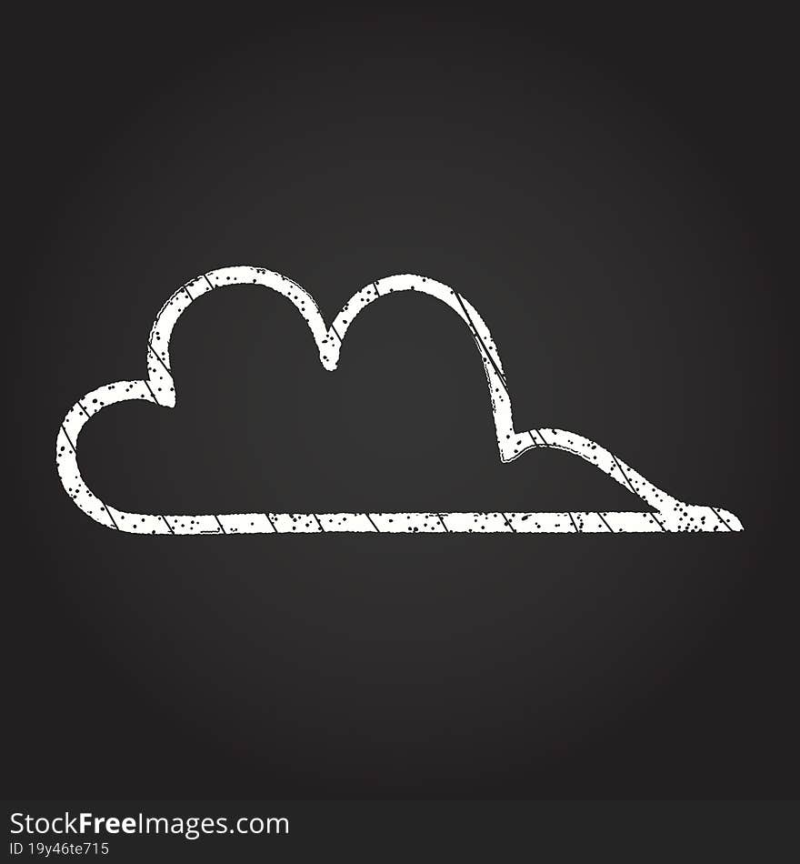 Cloud Chalk Drawing