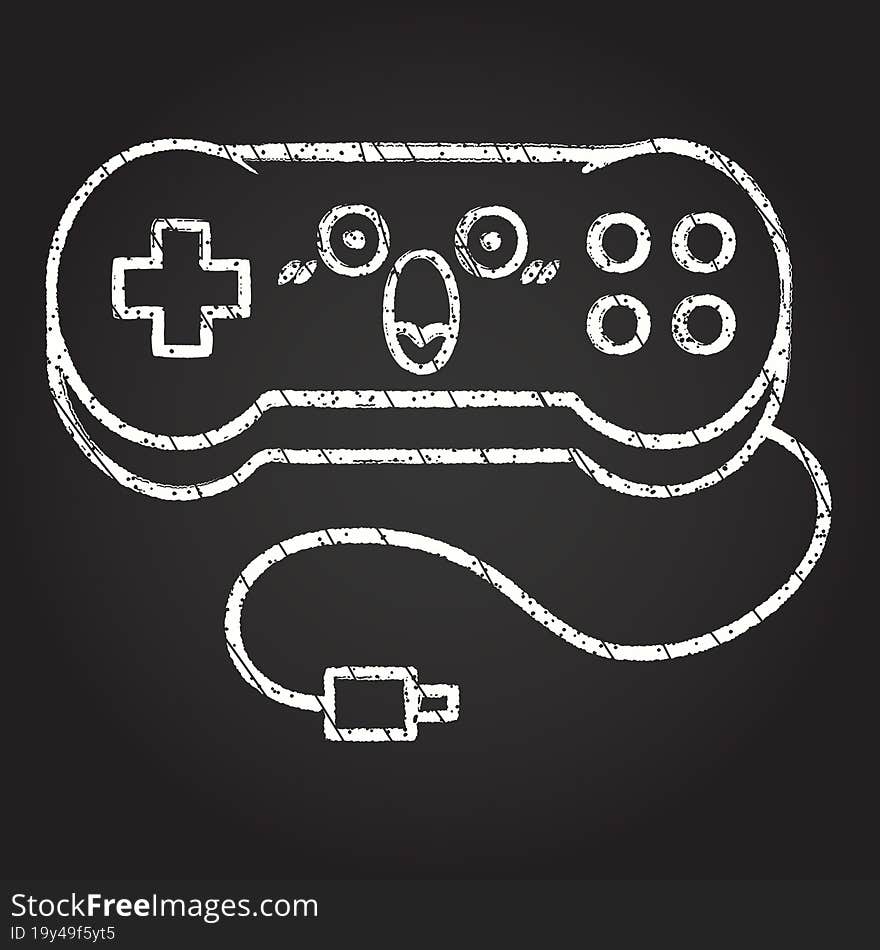 Console Controller Chalk Drawing