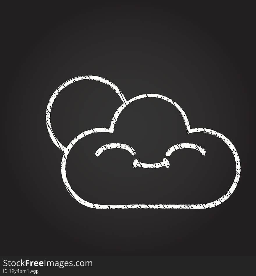 Cloud Chalk Drawing