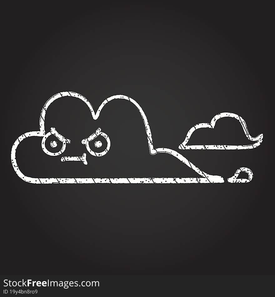 Cloud Chalk Drawing