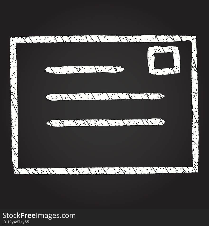 Letter Symbol Chalk Drawing