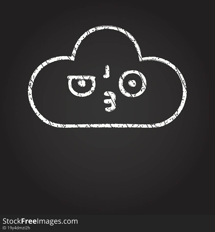 Cloud Chalk Drawing