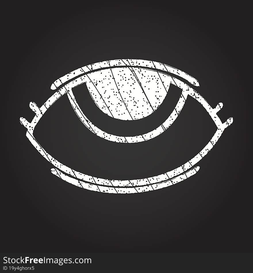 Occult Eye Chalk Drawing