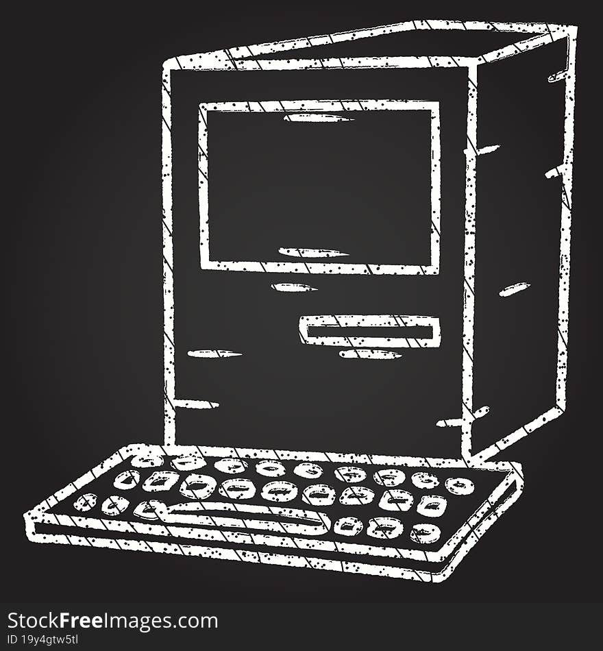 Computer Chalk Drawing