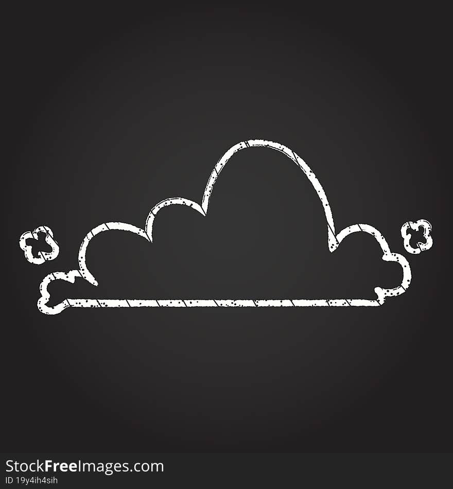 Clouds Chalk Drawing