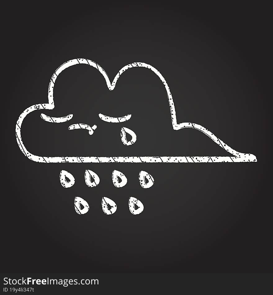 Cloud Chalk Drawing