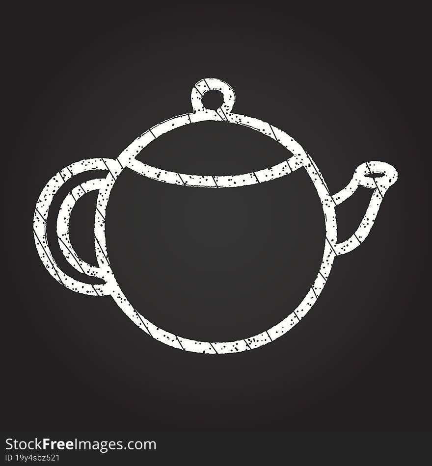 Teapot Chalk Drawing