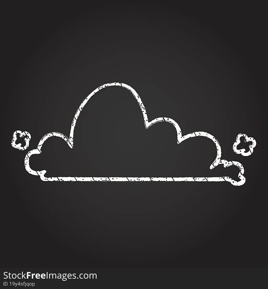 Cloud Chalk Drawing