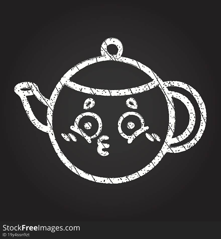 Teapot Chalk Drawing