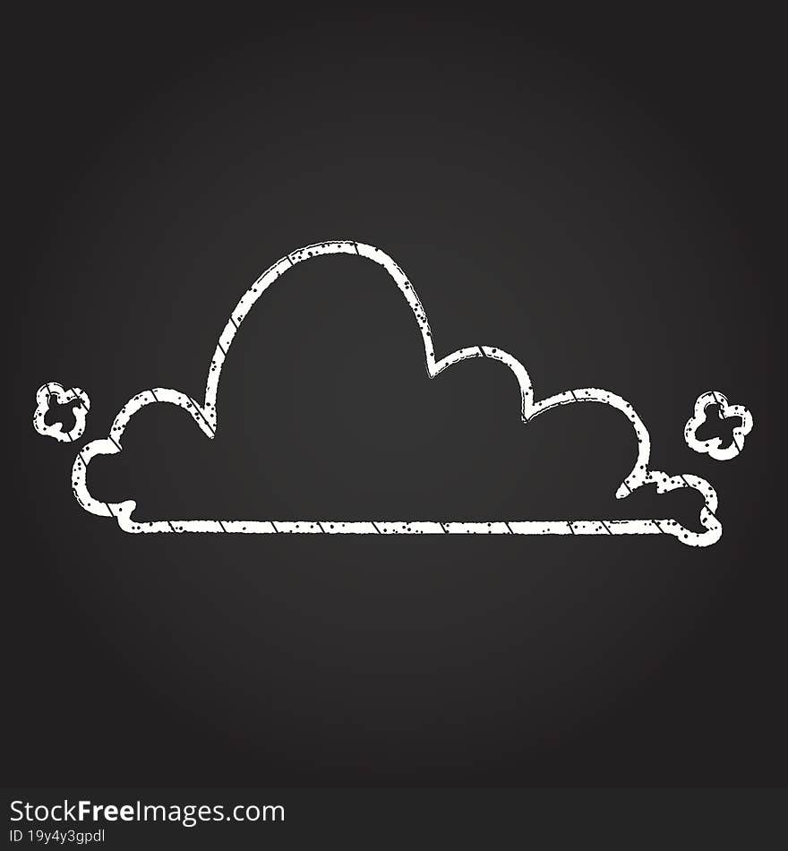 Cloud Chalk Drawing