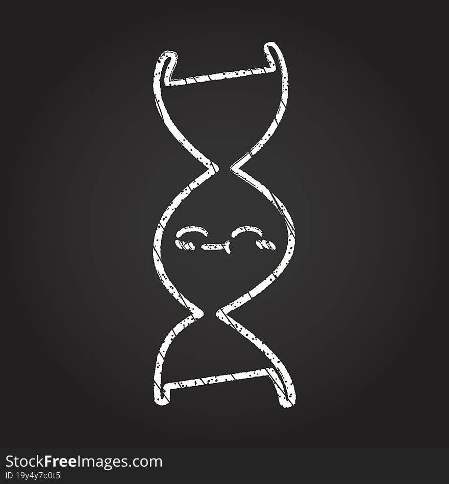 DNA Chalk Drawing