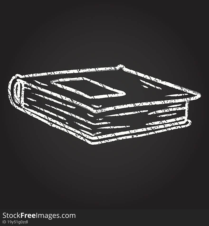 Book Chalk Drawing