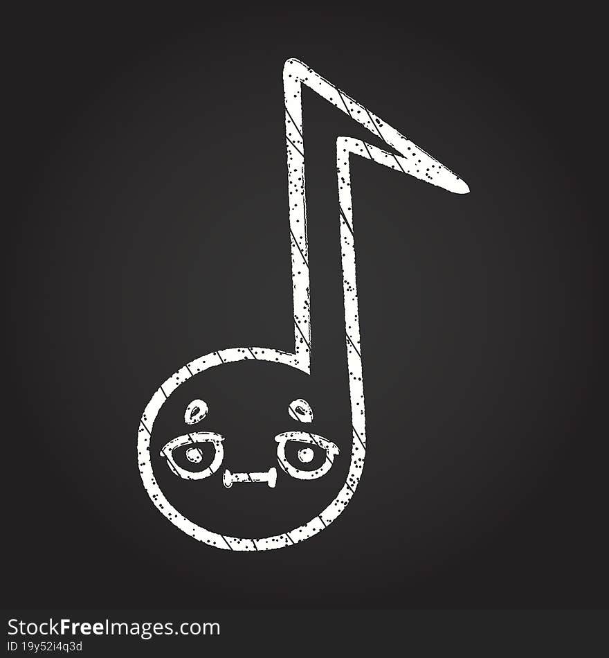 Music Note Chalk Drawing