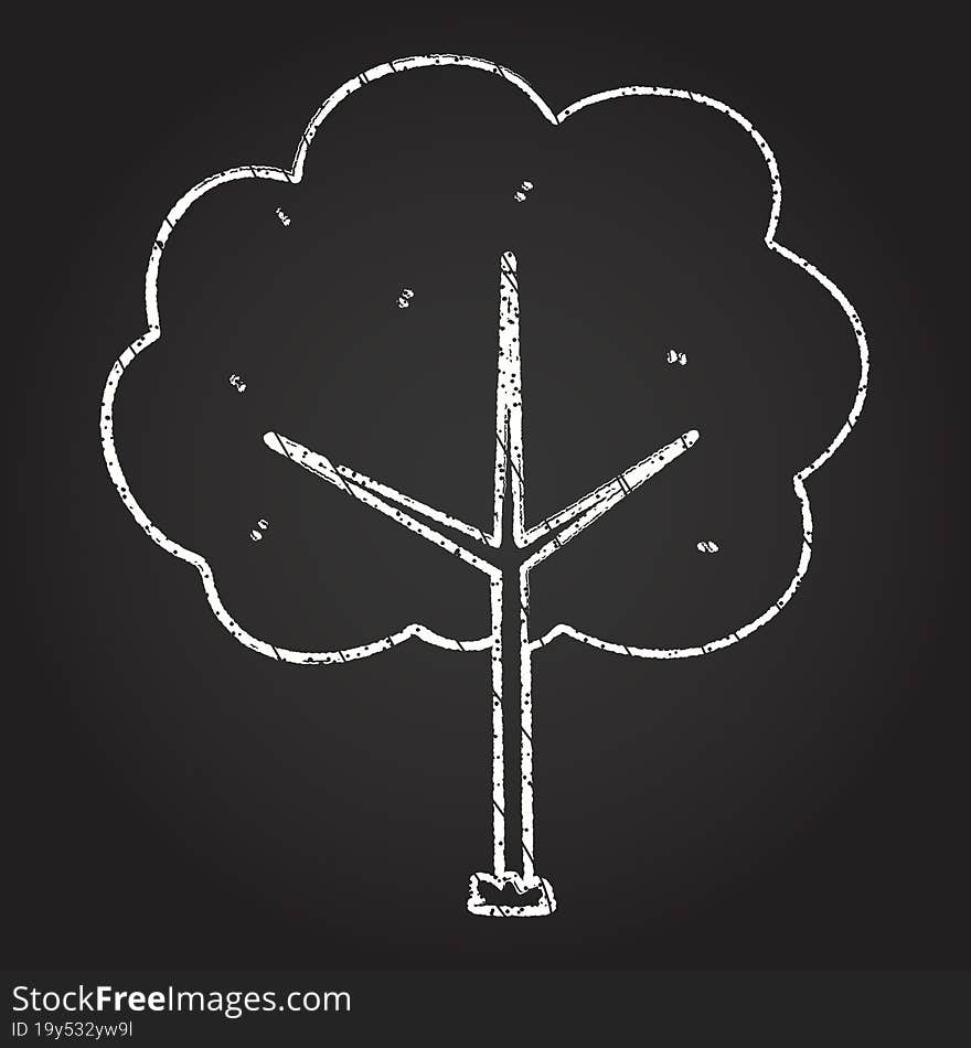 Tree Chalk Drawing