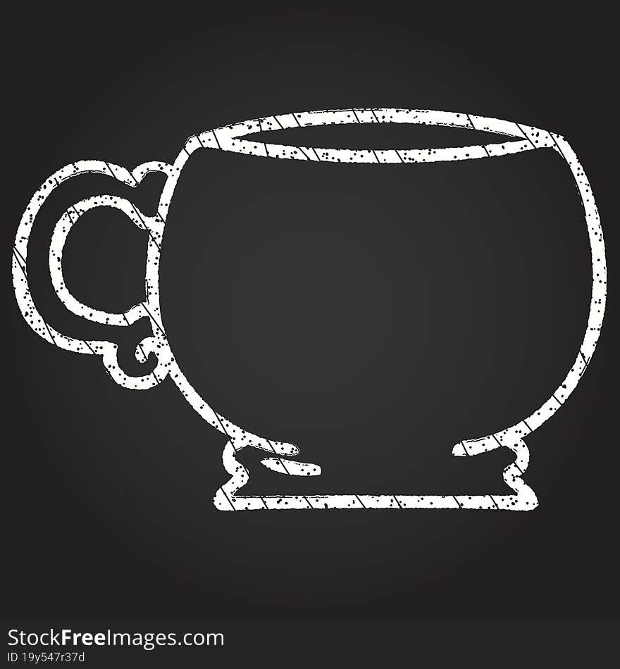 Mug Chalk Drawing