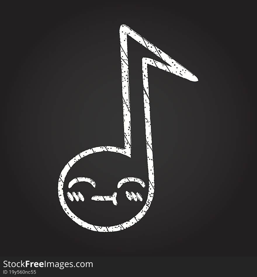 Music Note Chalk Drawing