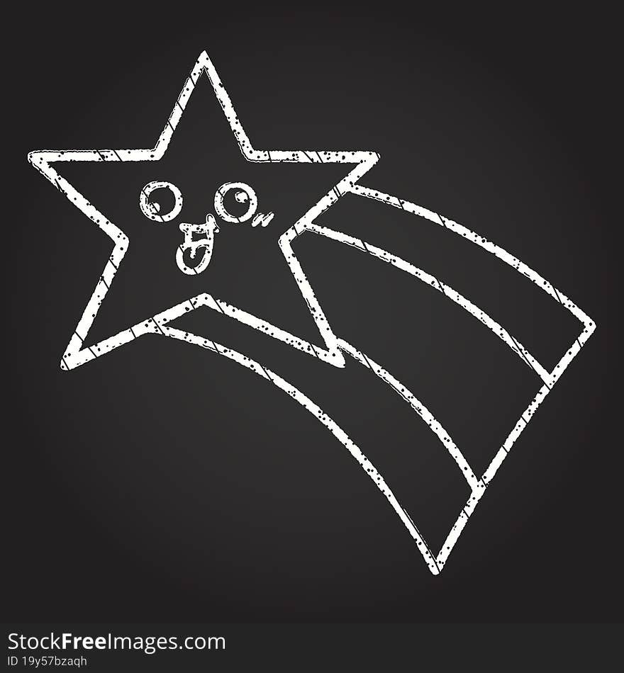 Star Chalk Drawing