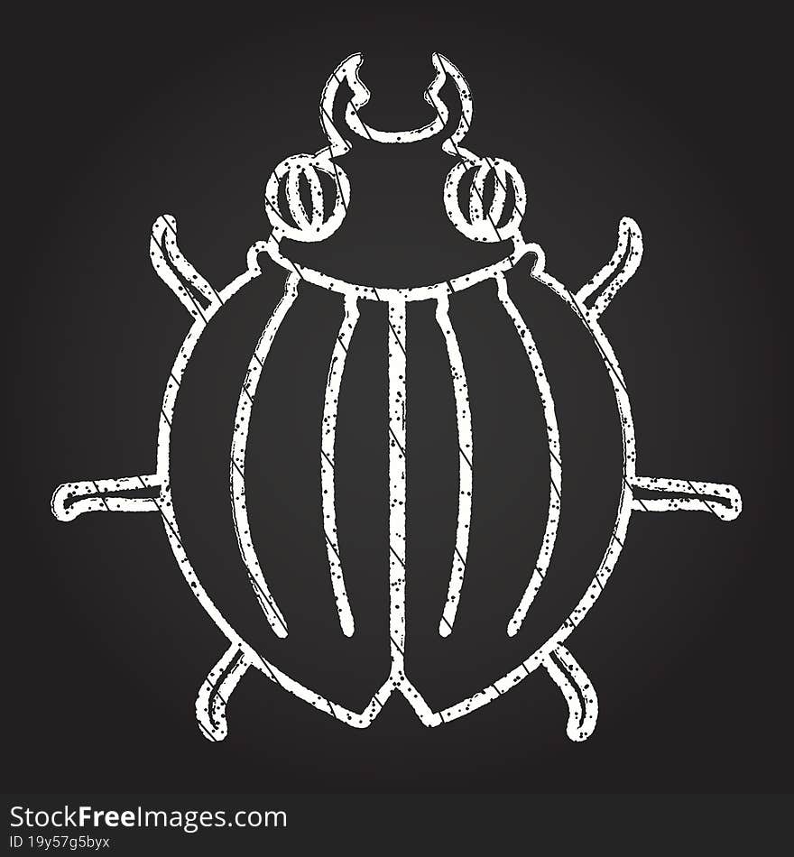 Bug Chalk Drawing