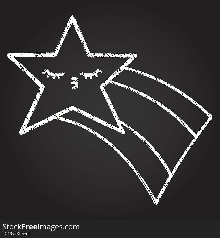 Star Chalk Drawing