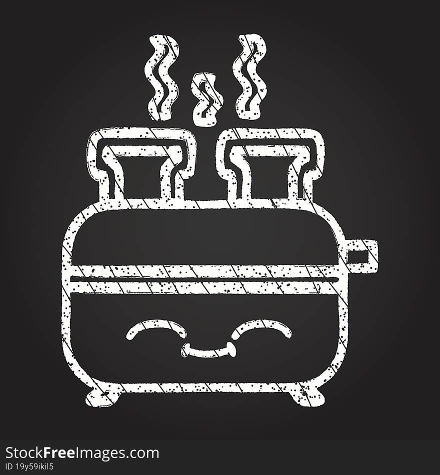 Toaster Chalk Drawing