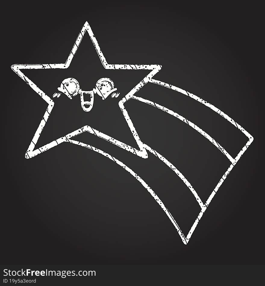 Star Chalk Drawing