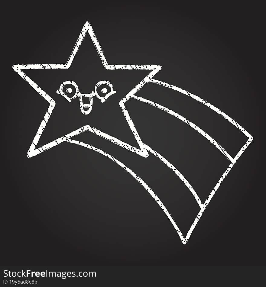 Star Chalk Drawing