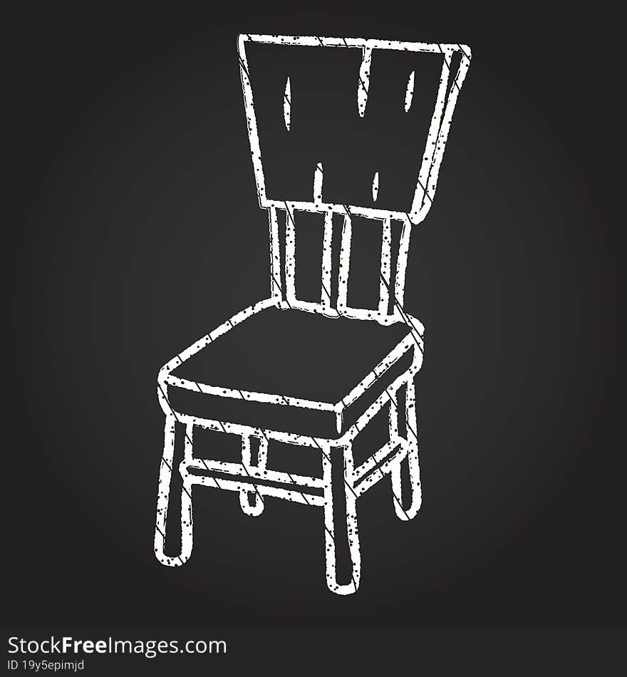 Chair Chalk Drawing