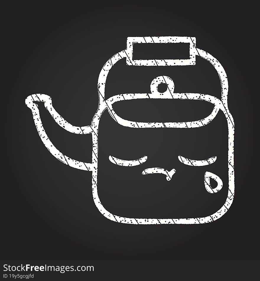 Teapot Chalk Drawing