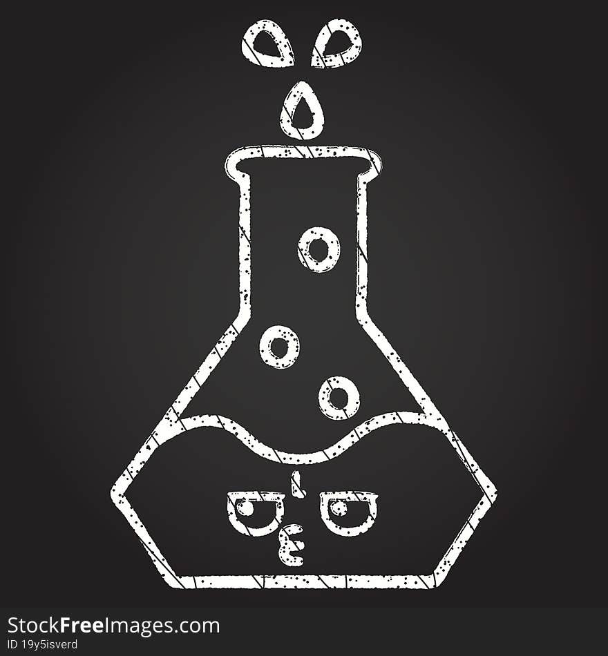 Chemicals Chalk Drawing