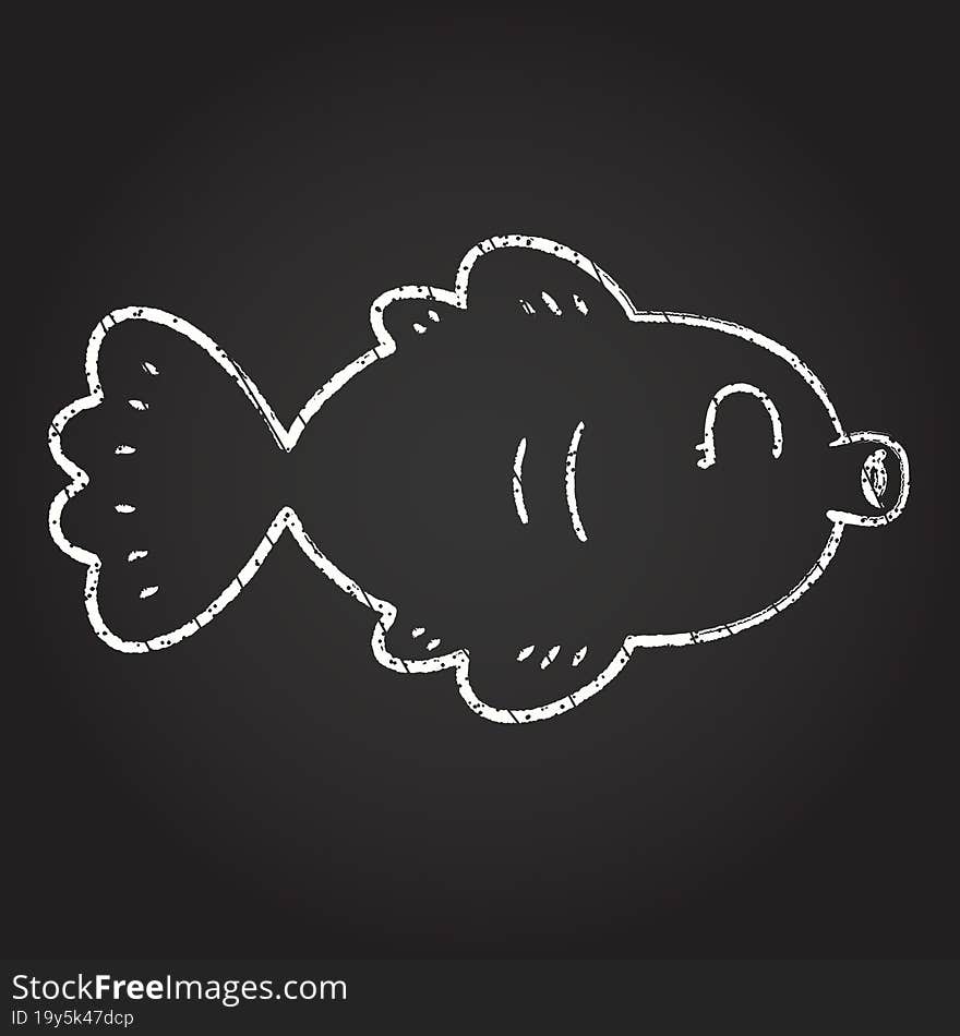 Fish Chalk Drawing