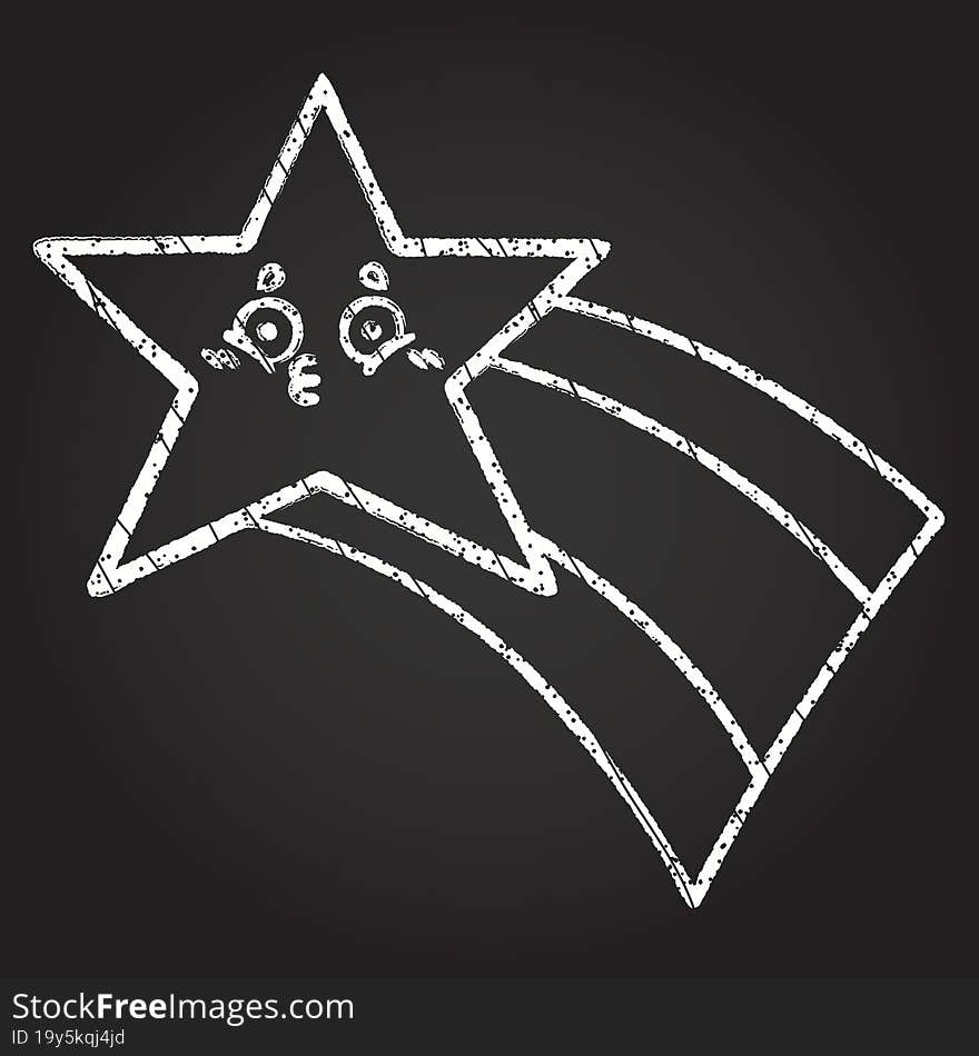 Star Chalk Drawing