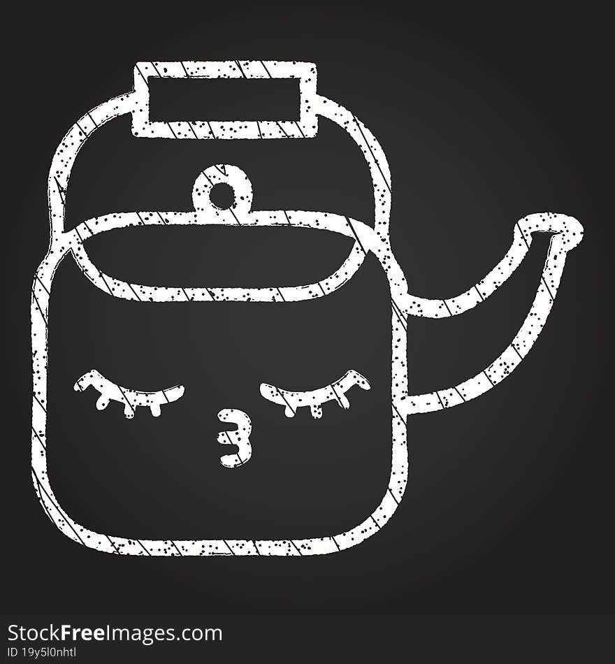 Kettle Chalk Drawing