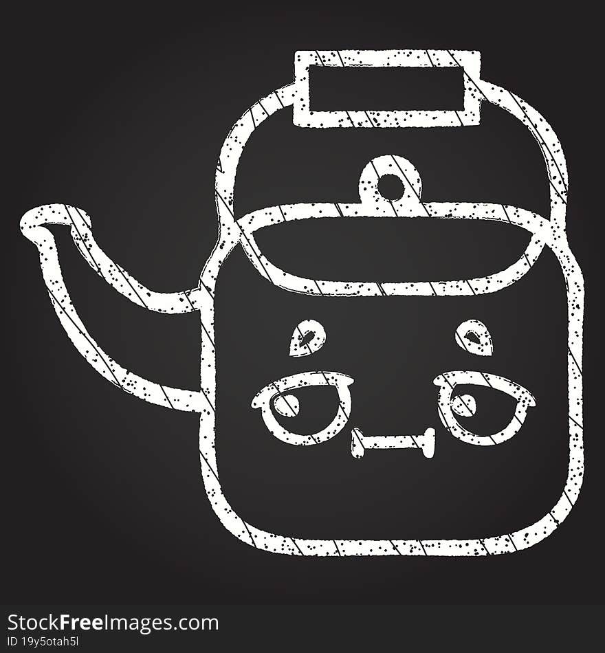 Kettle Chalk Drawing