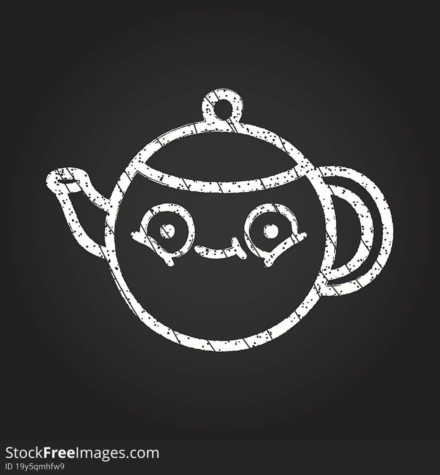 Teapot Chalk Drawing