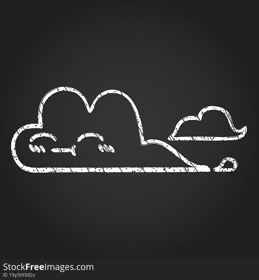 Raincloud Chalk Drawing