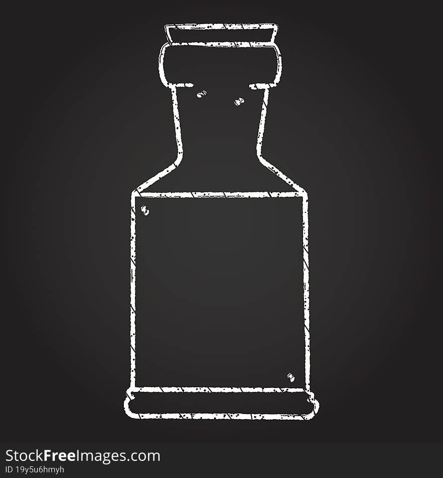 Bottle Chalk Drawing