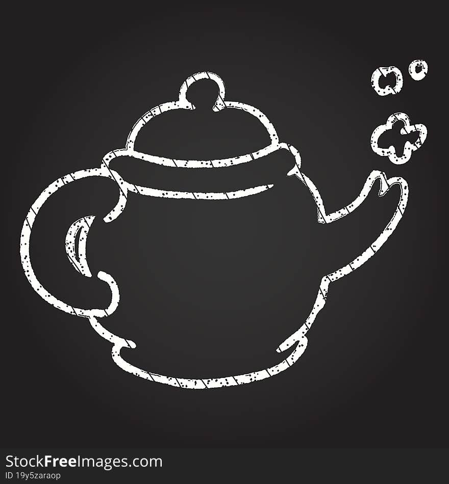 Teapot Chalk Drawing