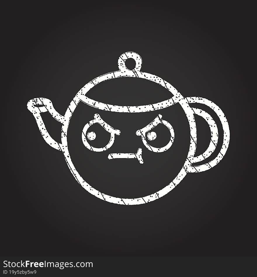 Teapot Chalk Drawing