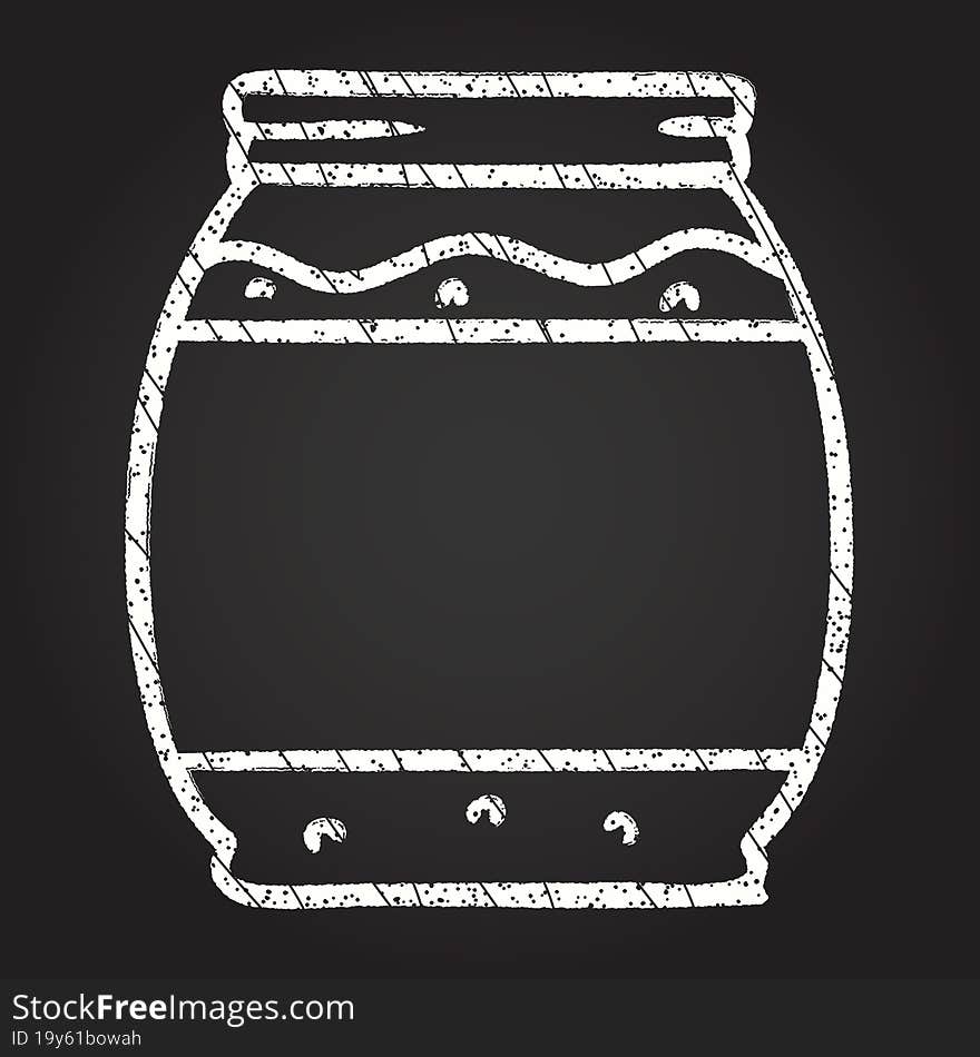 Jam Jar Chalk Drawing