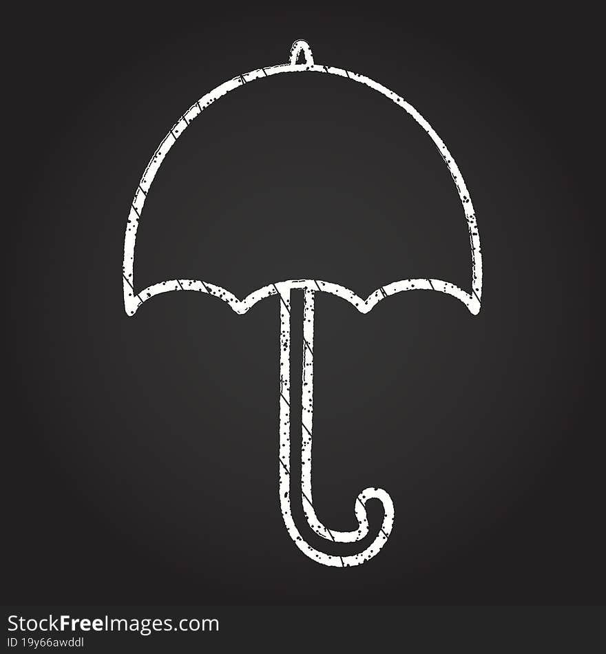 Umbrella Chalk Drawing