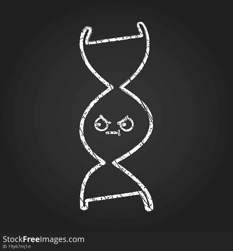 DNA Chalk Drawing