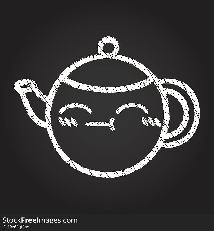 Teapot Chalk Drawing