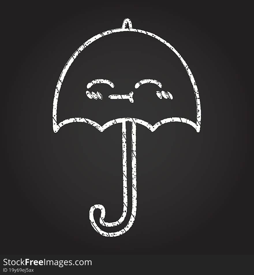 Umbrella Chalk Drawing