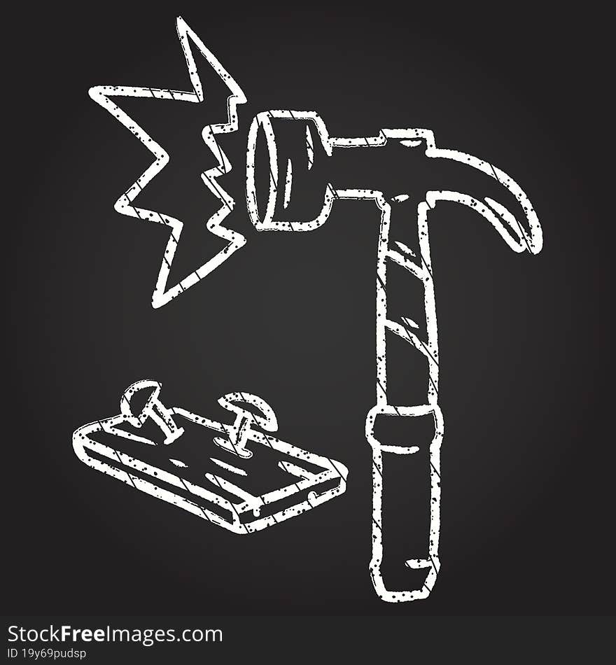 Hammer Chalk Drawing