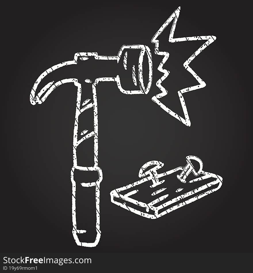 Hammer Chalk Drawing