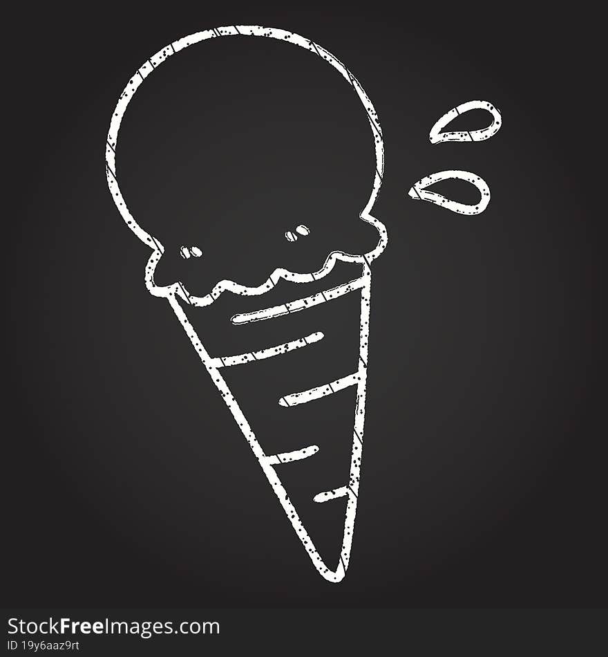 Ice Cream Chalk Drawing